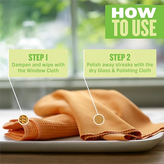 E-Cloth Microfiber Window Cleaning Cloth Kit - Image 2