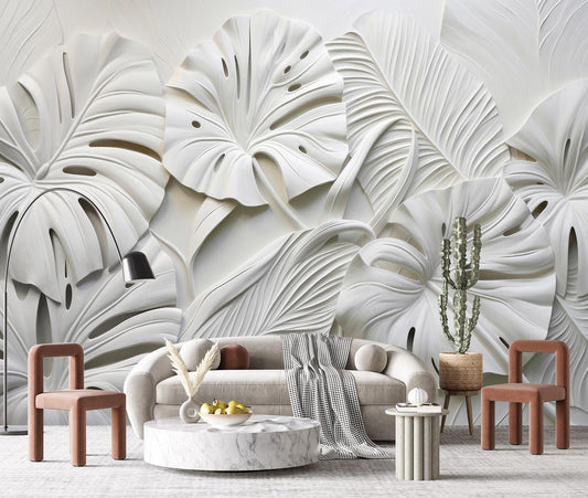 -3D Plant Living Room Wallpaper XT22 M 140" x 91"